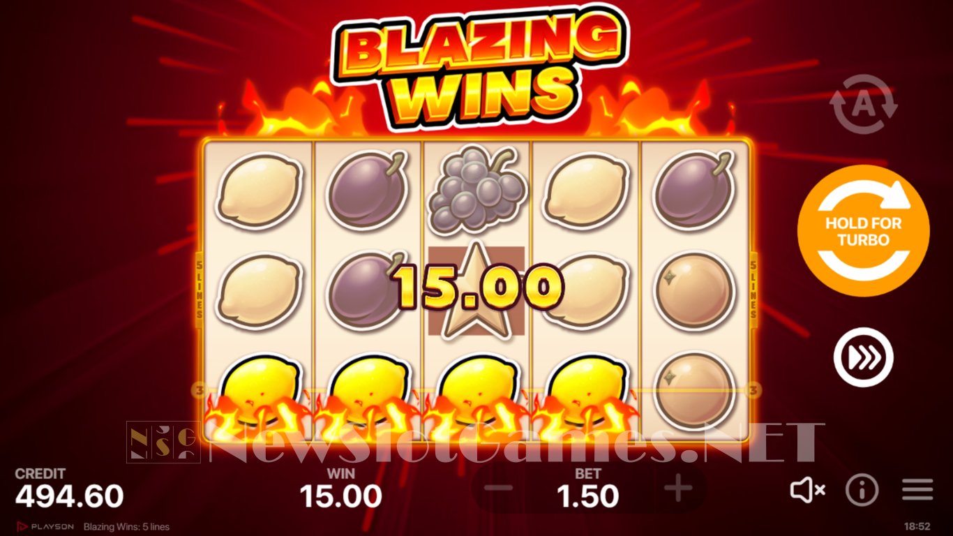 Blazing Wins Slot Slot Image in Demo - pic. 4