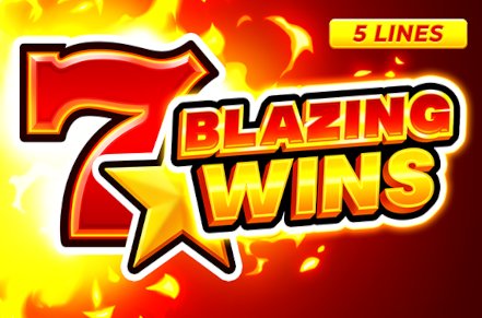 Blazing Wins Slot Logo