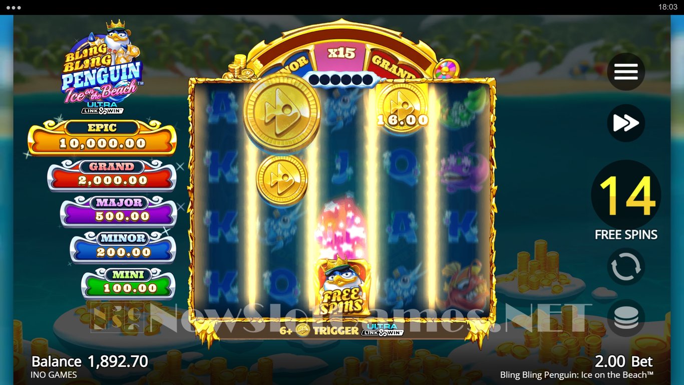 Bling Bling Penguin Ice On The Beach Slot Slot Image in Demo - pic. 11