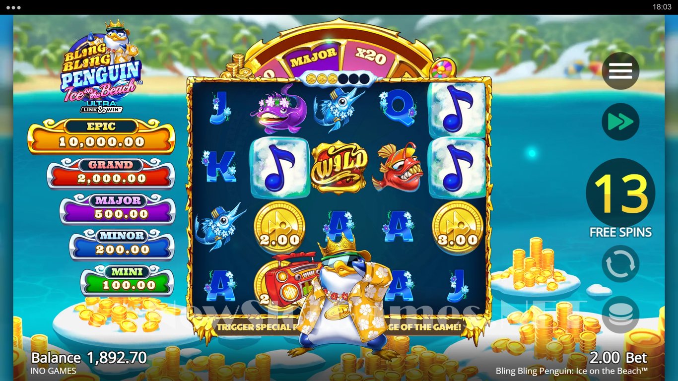 Bling Bling Penguin Ice On The Beach Slot Slot Image in Demo - pic. 12