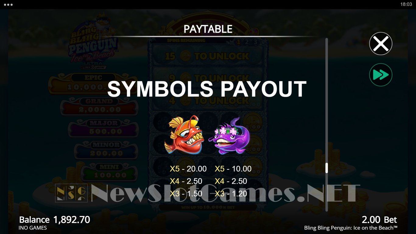 Bling Bling Penguin Ice On The Beach Slot Slot Image in Demo - pic. 14