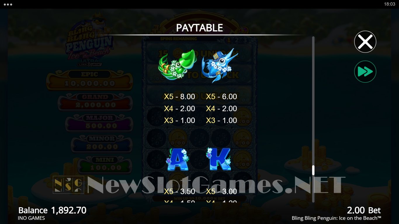 Bling Bling Penguin Ice On The Beach Slot Slot Image in Demo - pic. 15