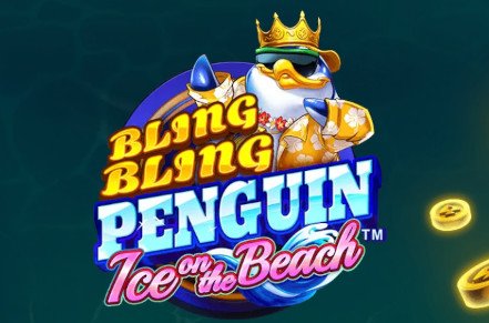 Bling Bling Penguin Ice On The Beach Slot Icon