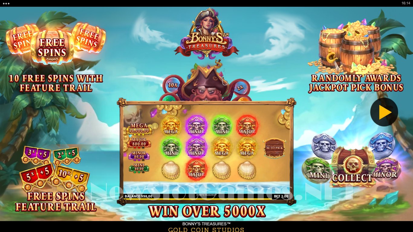 Bonnys Treasures Slot Demo Image