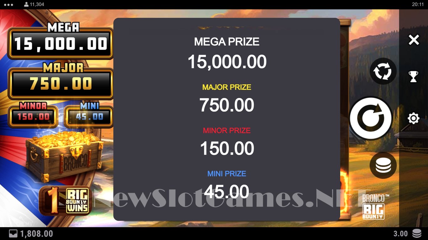 Bronco Big Bounty Slot Slot Image in Demo - pic. 10