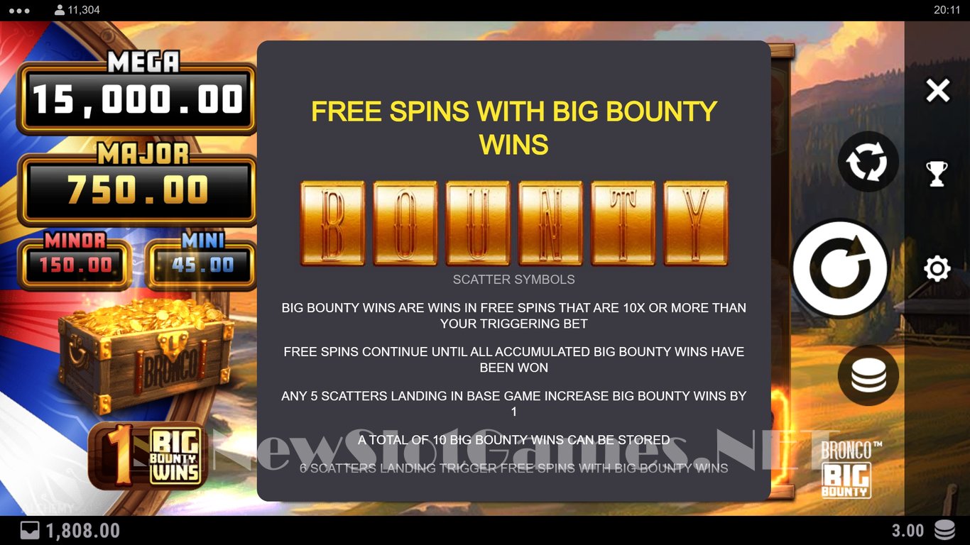 Bronco Big Bounty Slot Slot Image in Demo - pic. 9