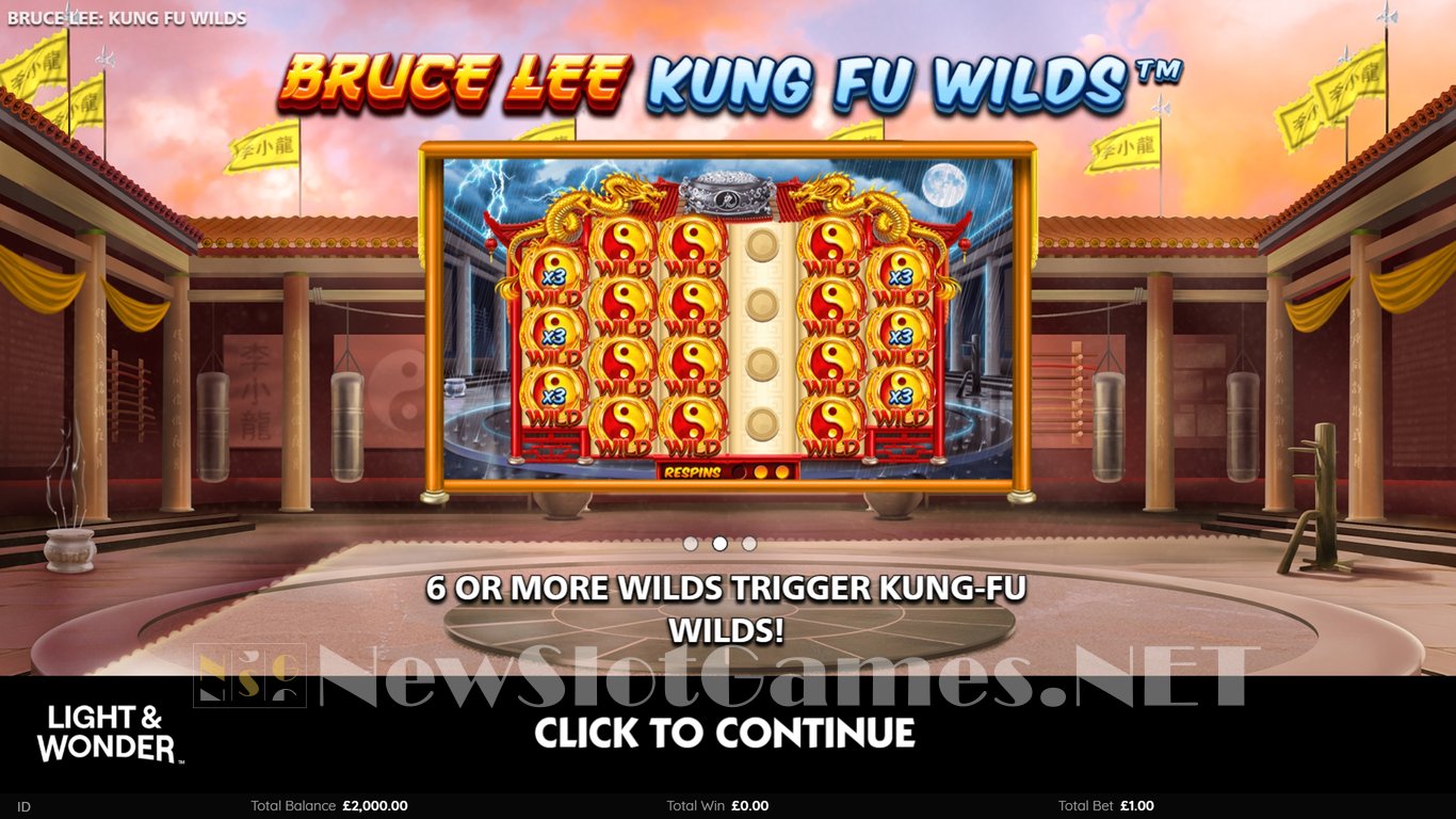 Bruce Lee Kung Fu Wilds Slot Demo Image