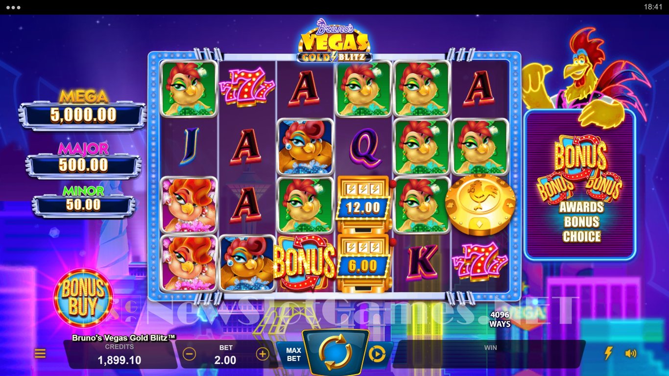 Brunos Vegas Gold Blitz Slot Slot Image in Demo - pic. 3