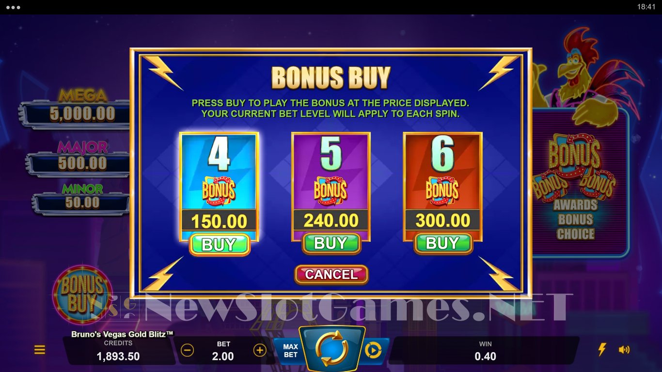 Brunos Vegas Gold Blitz Slot Slot Image in Demo - pic. 6