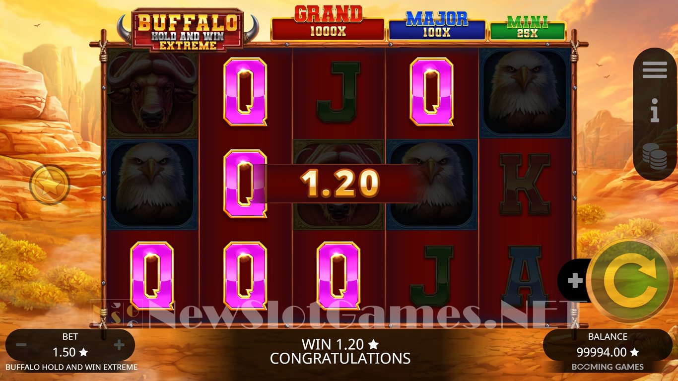 Buffalo Hold and Win Extreme Slot Slot Image in Demo - pic. 4