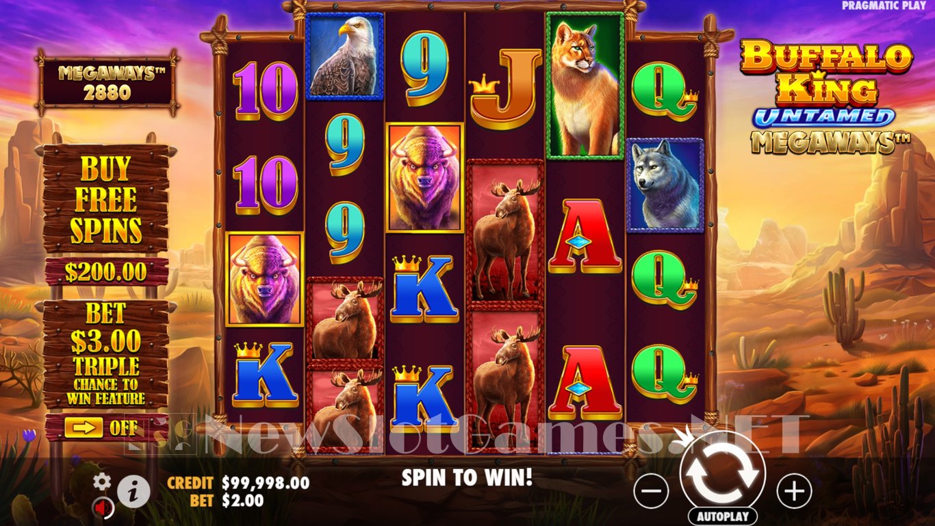 Buffalo King Untamed Megaways Slot Demo Image
