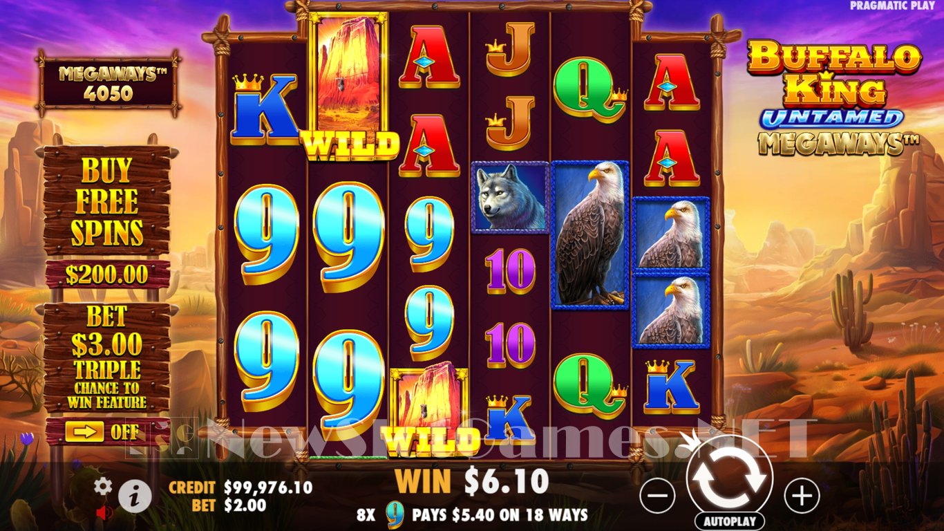 Buffalo King Untamed Megaways Slot Slot Image in Demo - pic. 2