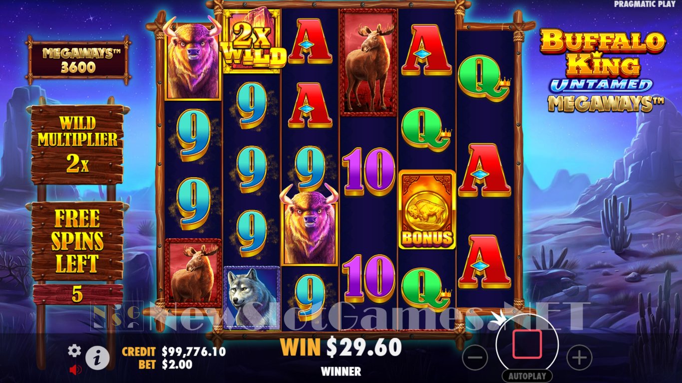 Buffalo King Untamed Megaways Slot Slot Image in Demo - pic. 7