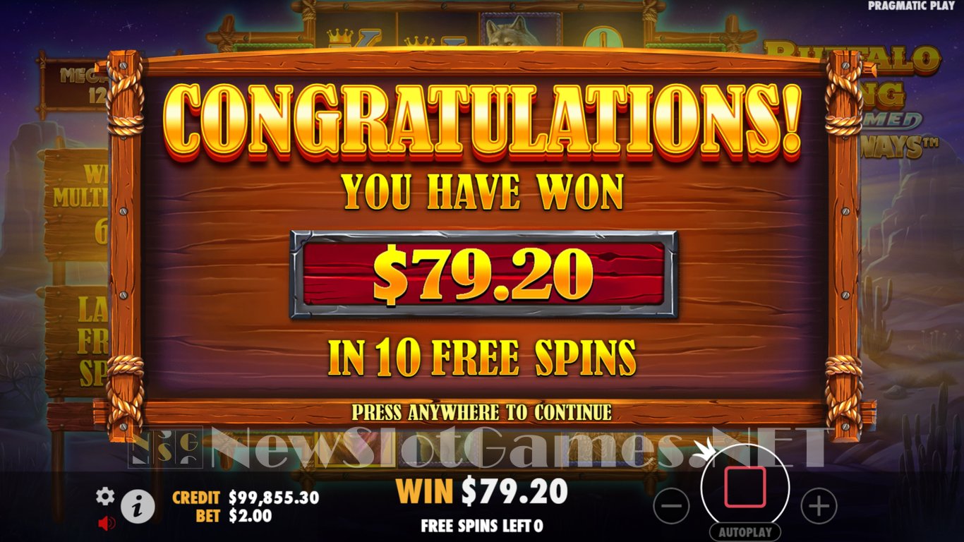 Buffalo King Untamed Megaways Slot Slot Image in Demo - pic. 9