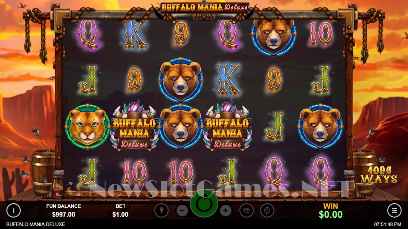 Buffalo Mania Deluxe Slot Slot Image in Demo - pic. 2
