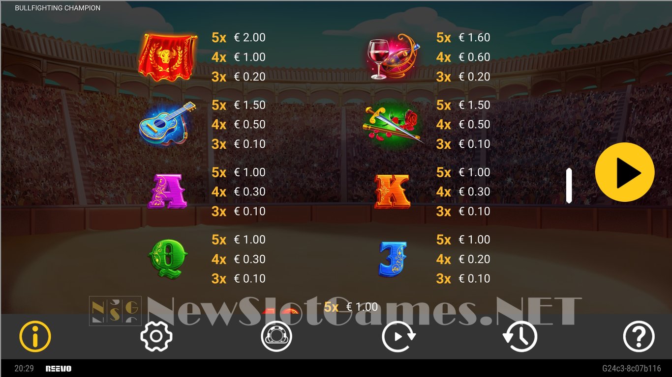 Bullfighting Champion Slot Slot Image in Demo - pic. 7