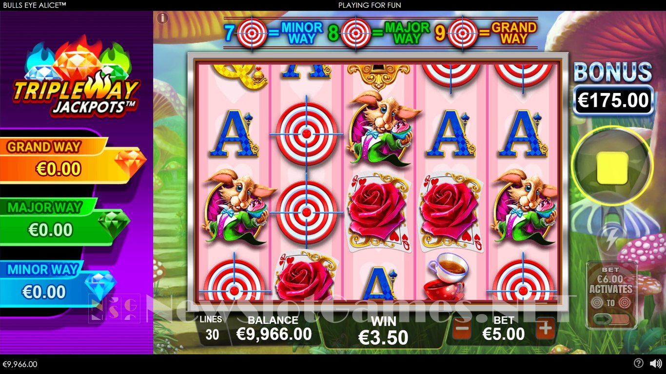 Bulls Eye Alice Slot Slot Image in Demo - pic. 6