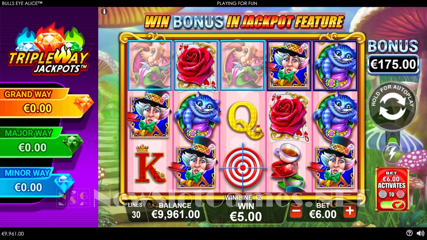 Bulls Eye Alice Slot Slot Image in Demo - pic. 8