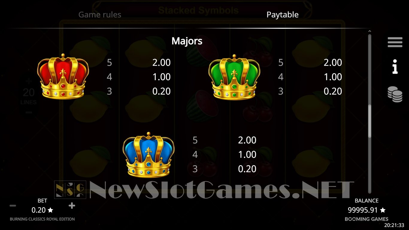 Burning Classics Royal Edition Slot Slot Image in Demo - pic. 13