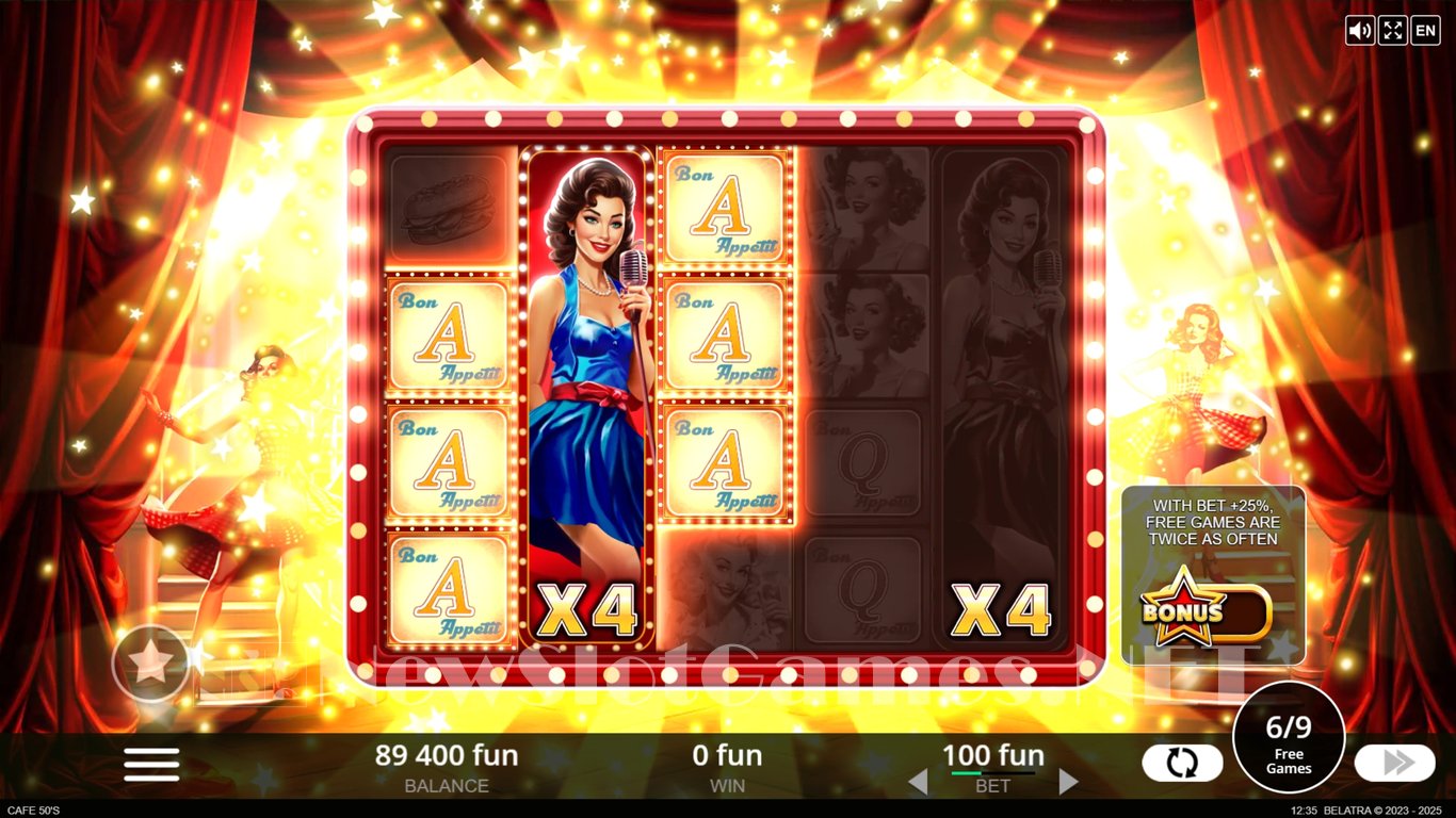 Cafe 50s Slot Slot Image in Demo - pic. 2