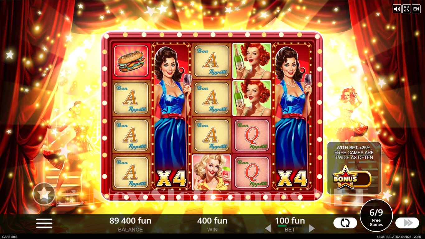 Cafe 50s Slot Slot Image in Demo - pic. 5