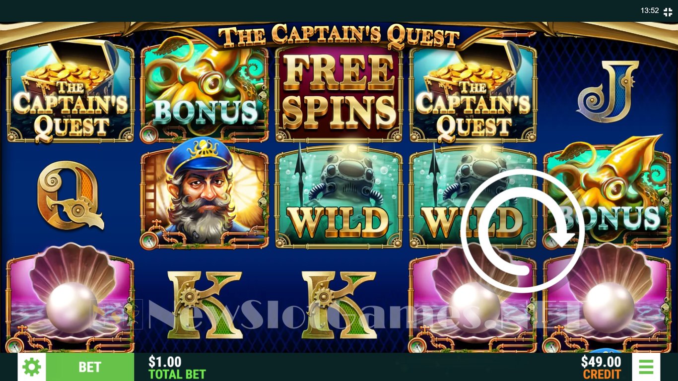 The Captains Quest Slot Demo Image