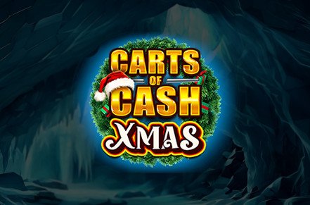 Carts Of Cash Christmas Slot Logo