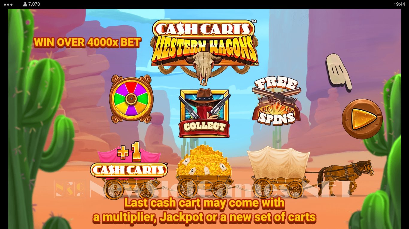 Cash Carts Western Wagons Slot Demo Image