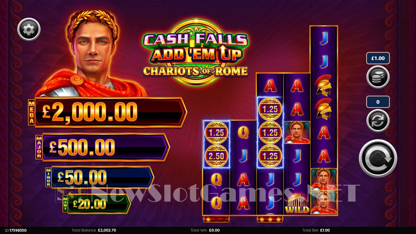Cash Falls Add Em Up Chariots of Rome Slot Slot Image in Demo - pic. 5