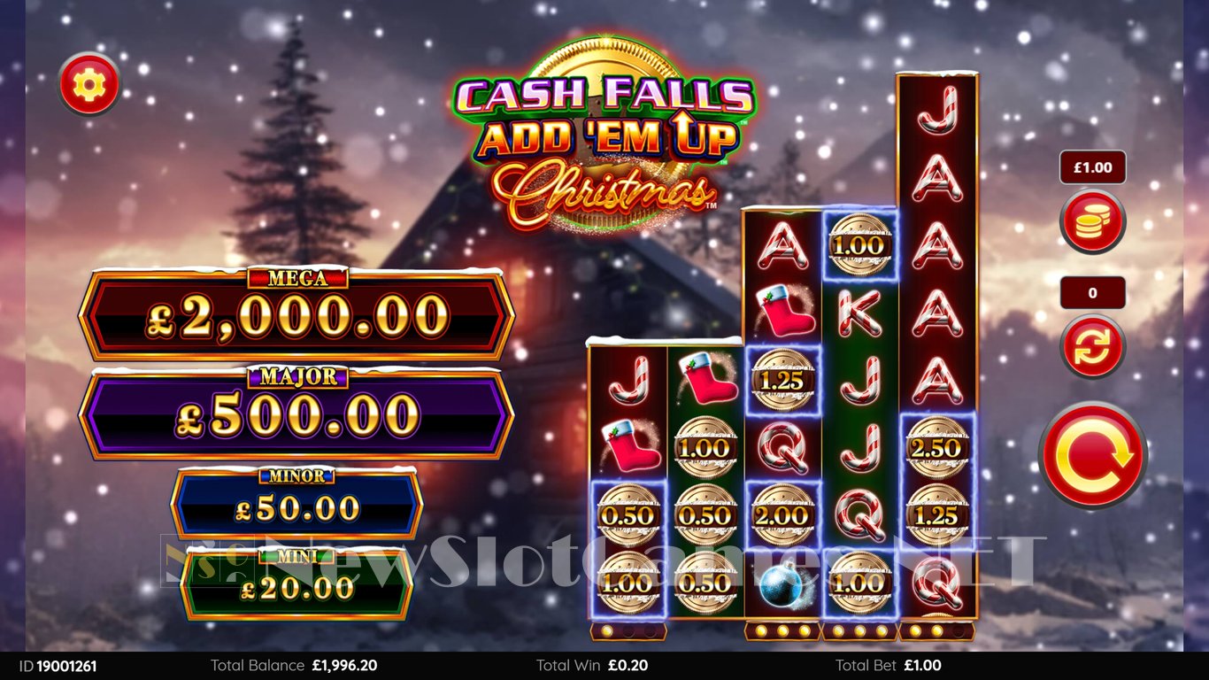 Cash Falls Add ‘Em Up Christmas Slot Slot Image in Demo - pic. 4