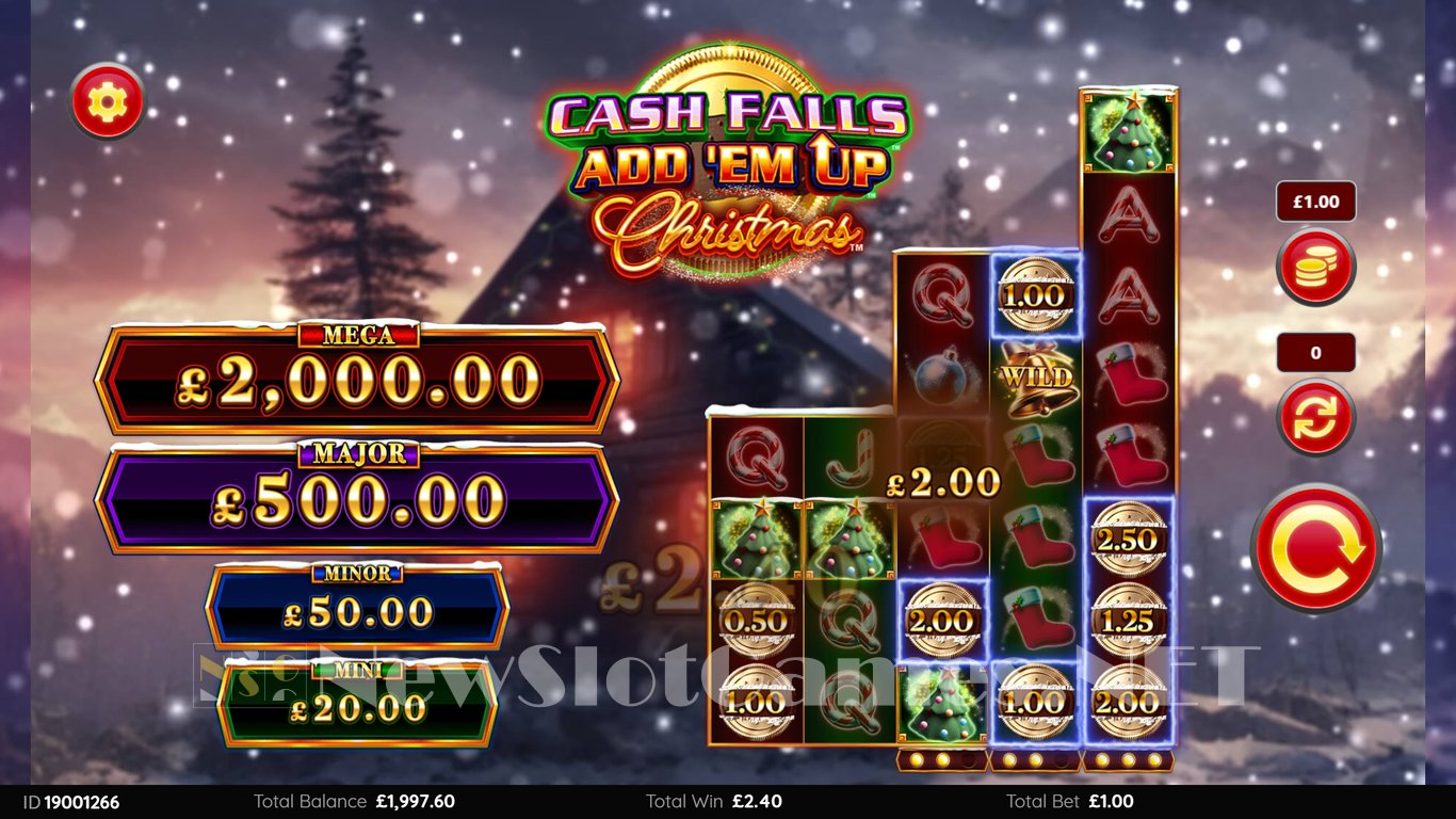 Cash Falls Add ‘Em Up Christmas Slot Slot Image in Demo - pic. 5