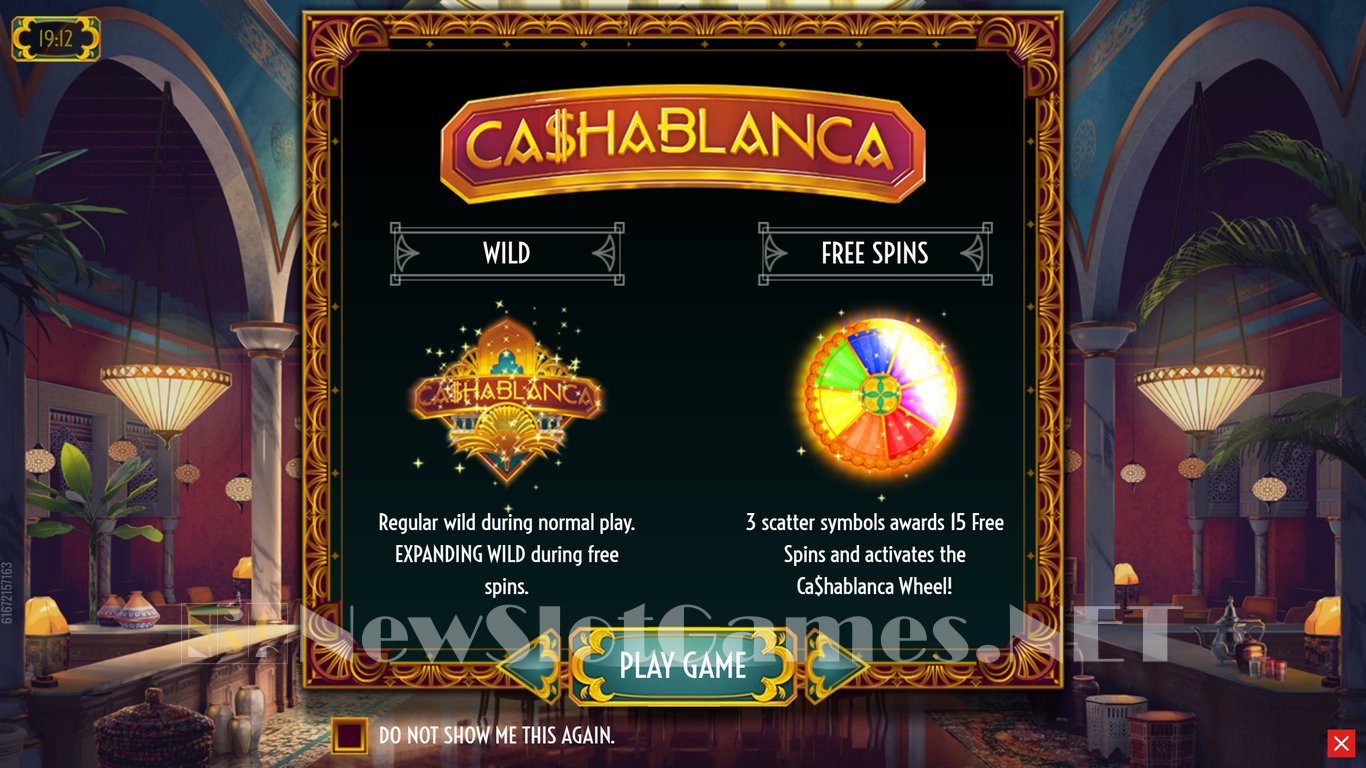 Cashablanca Slot Demo Image
