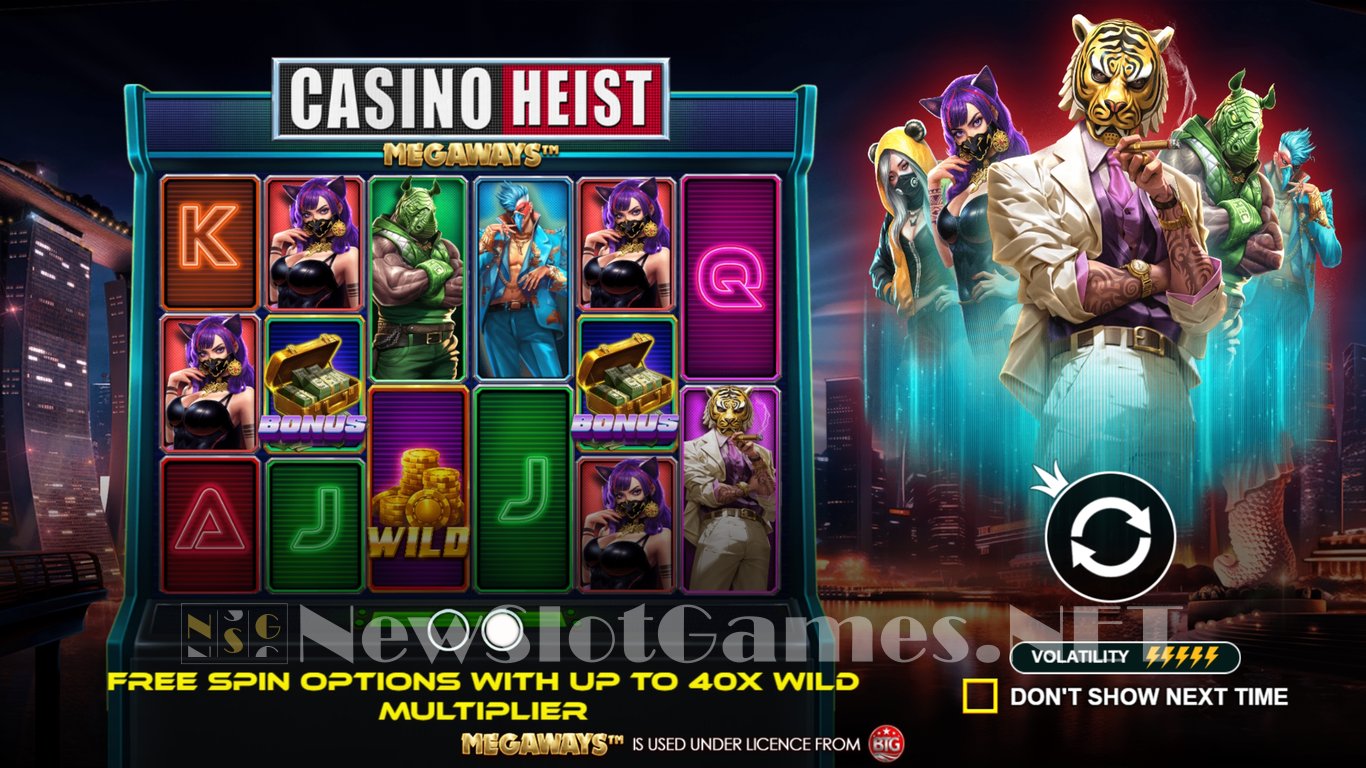 Casino Heist Megaways Slot Demo Image