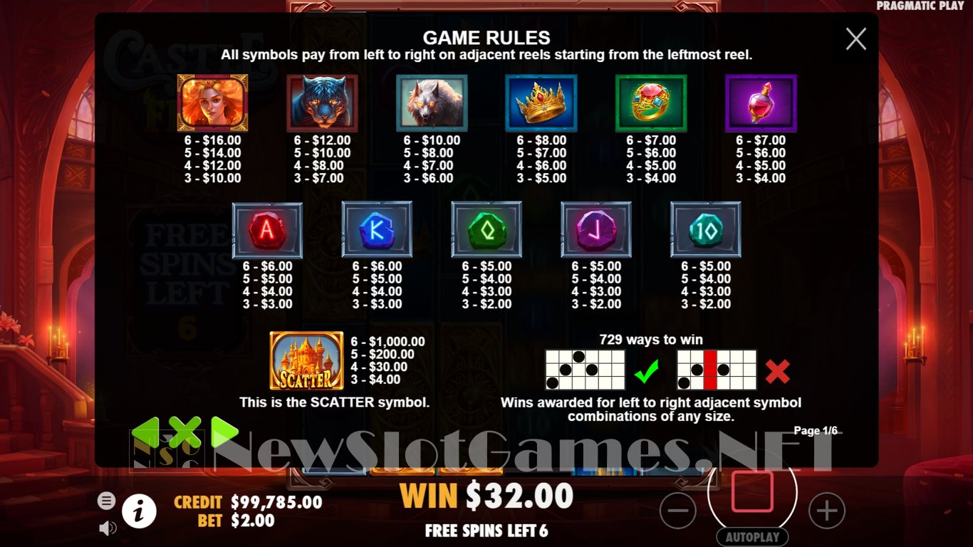 Castle of Fire Slot Slot Image in Demo - pic. 11