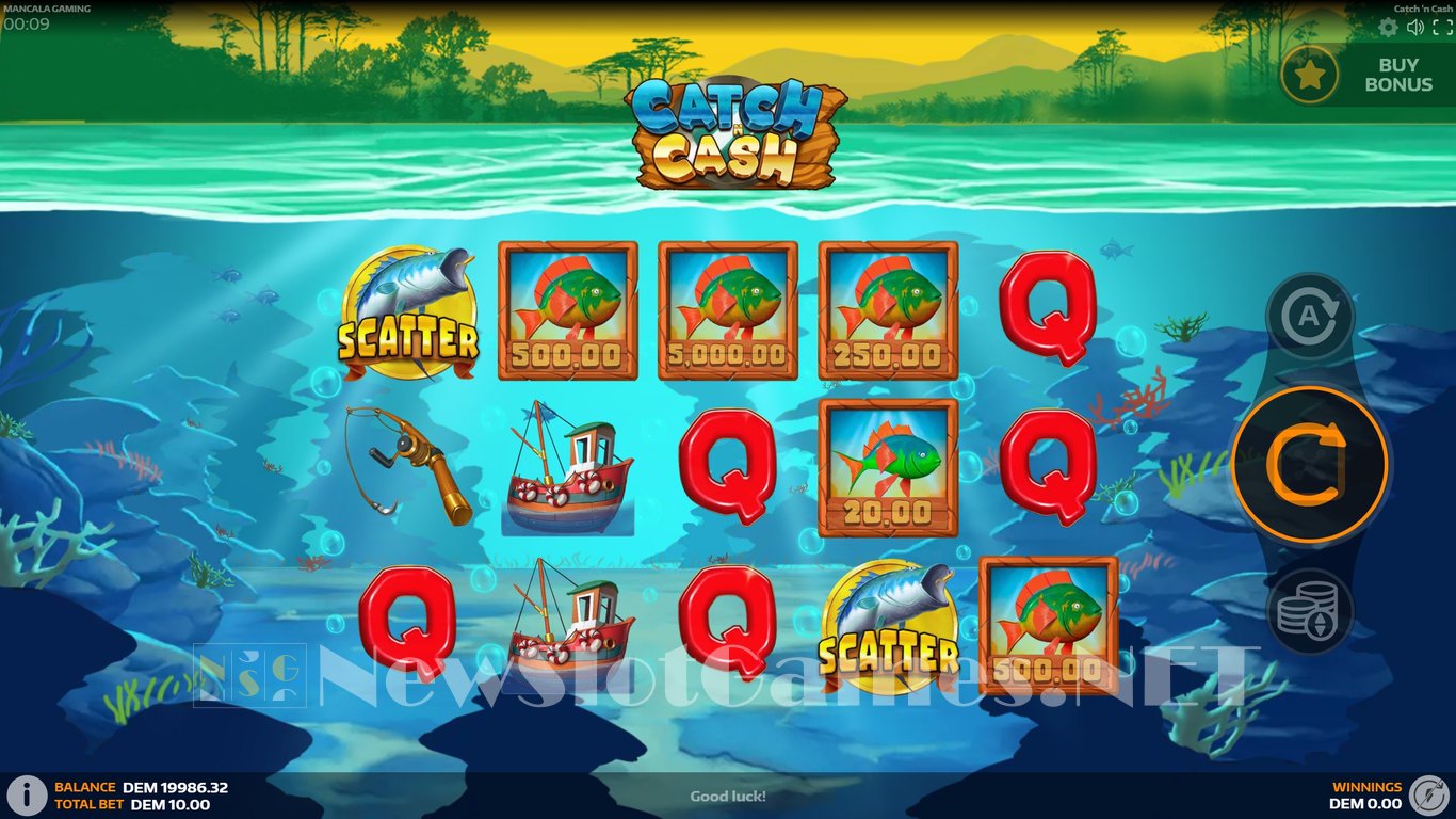 Catch N Cash Slot Demo Image