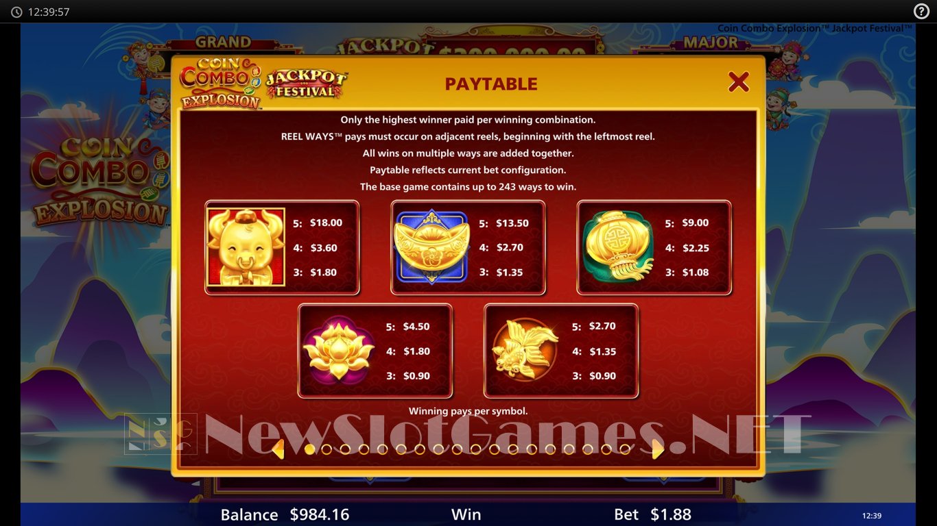 Coin Combo Explosion Jackpot Festival Slot Slot Image in Demo - pic. 7