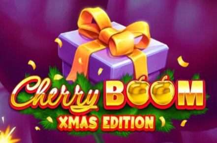 Cherry Boom Christmas Slot Logo