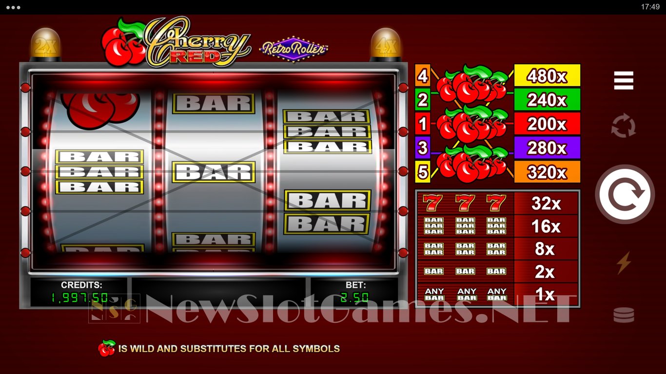 Cherry Red Retro Roller Slot Slot Image in Demo - pic. 2