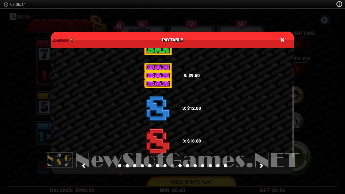 Cherry8 Slot Slot Image in Demo - pic. 12