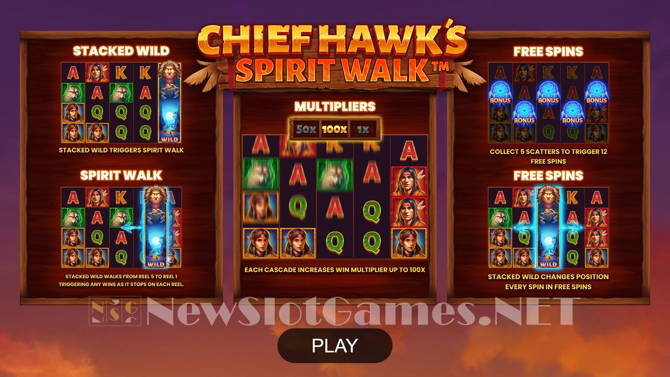 Chief Hawks Spirit Walk Slot Demo Image