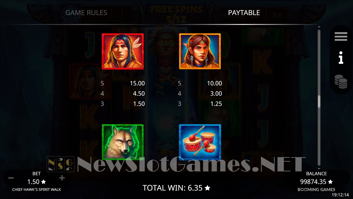 Chief Hawks Spirit Walk Slot Slot Image in Demo - pic. 12