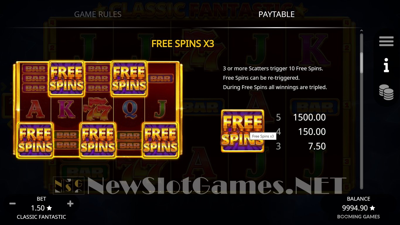 Classic Fantastic Slot Slot Image in Demo - pic. 8