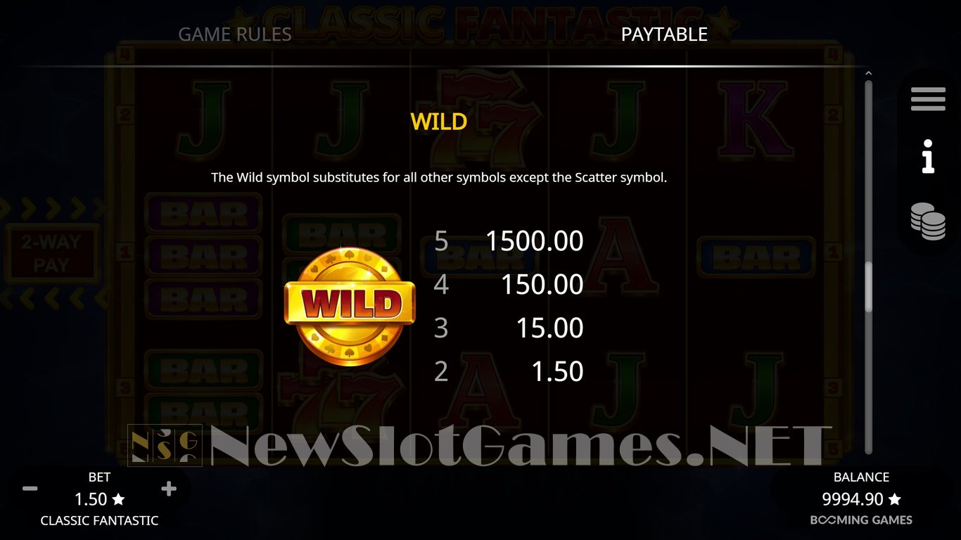 Classic Fantastic Slot Slot Image in Demo - pic. 9