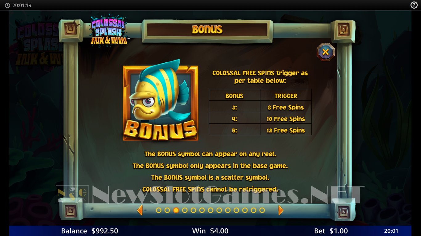 Colossal Splash Ink and Win Merry Christmas Slot Slot Image in Demo - pic. 10