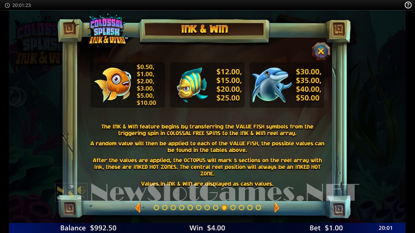 Colossal Splash Ink and Win Merry Christmas Slot Slot Image in Demo - pic. 11