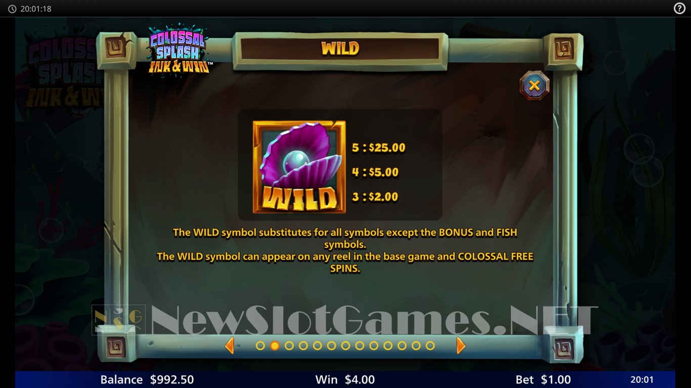 Colossal Splash Ink and Win Merry Christmas Slot Slot Image in Demo - pic. 9