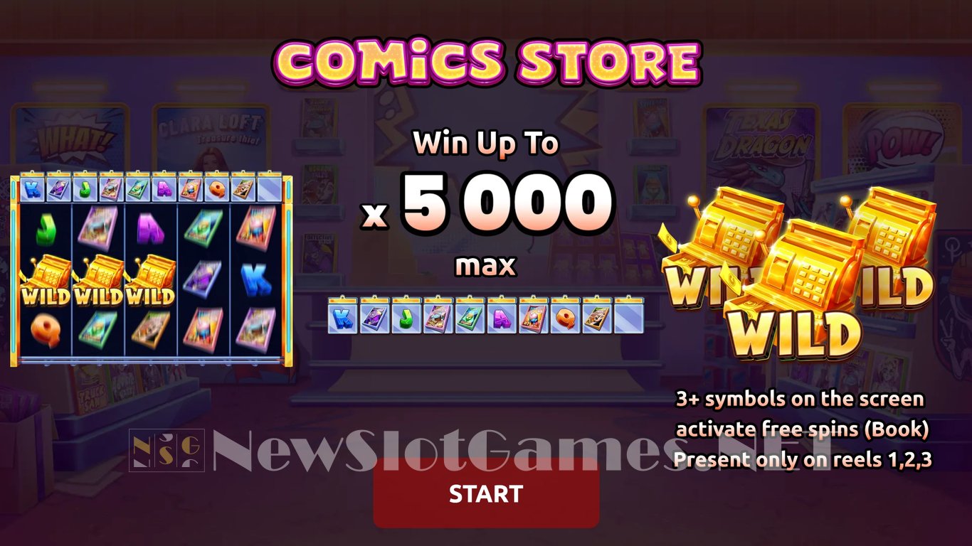 Comics Store Slot Demo Image