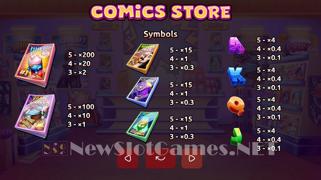 Comics Store Slot Slot Image in Demo - pic. 9
