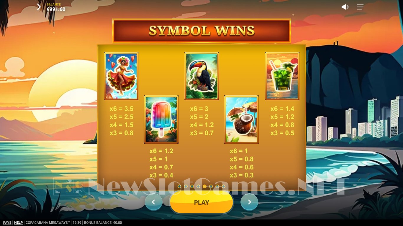 Copacabana Megaways Slot Slot Image in Demo - pic. 7