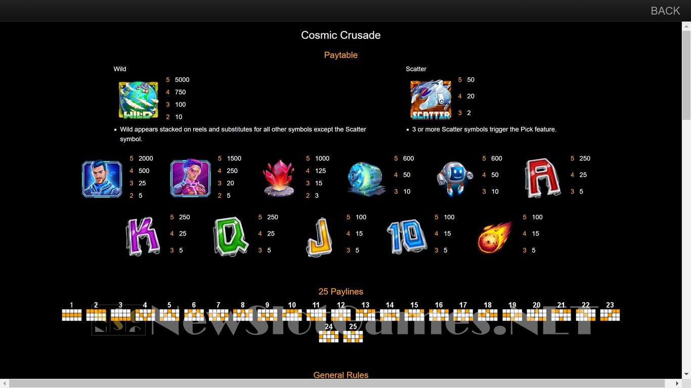 Cosmic Crusade Slot Slot Image in Demo - pic. 5